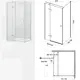 Pixa Gun Metal 100  kabina prysznicowa prostokątna 100 x 80 x 195 cm Lewa